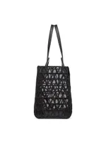 Le Troisieme Embroidered Shopping Bag