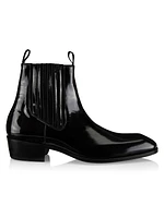 Patent Leather Chelsea Boots