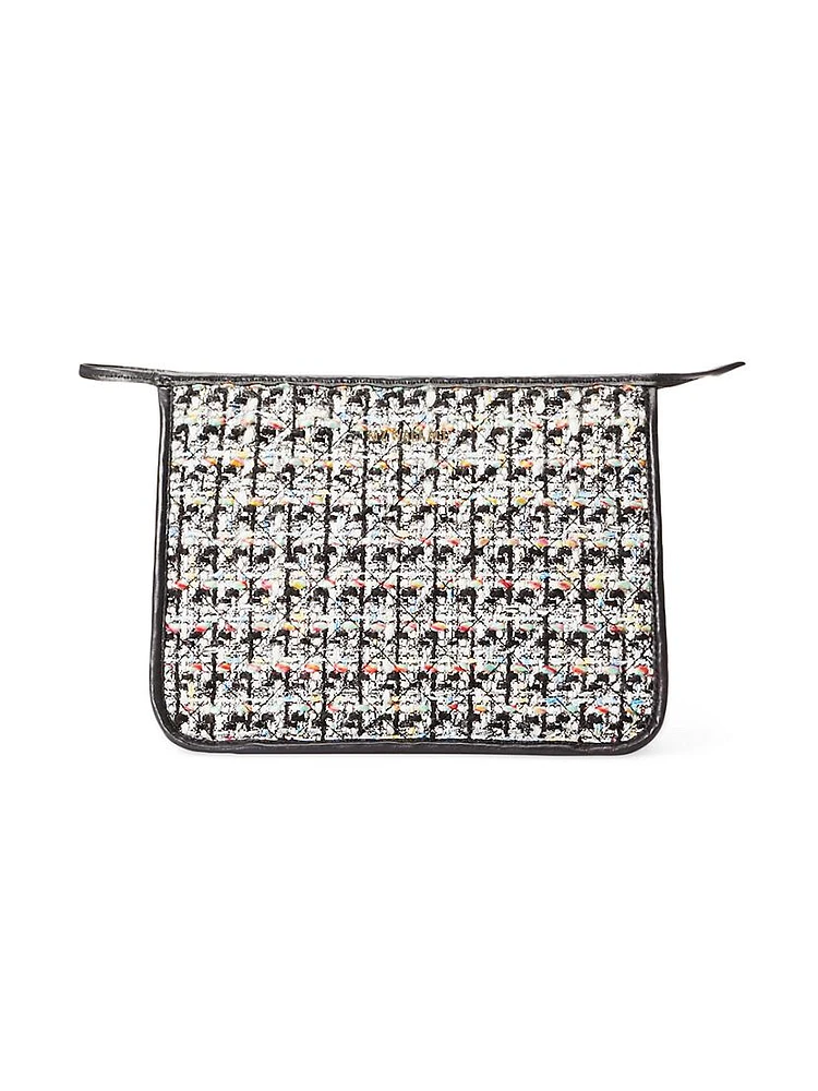 Metro Tweed Bouclé Quilted Clutch