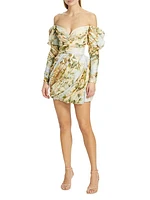 Luminosity Drape Mini Dress