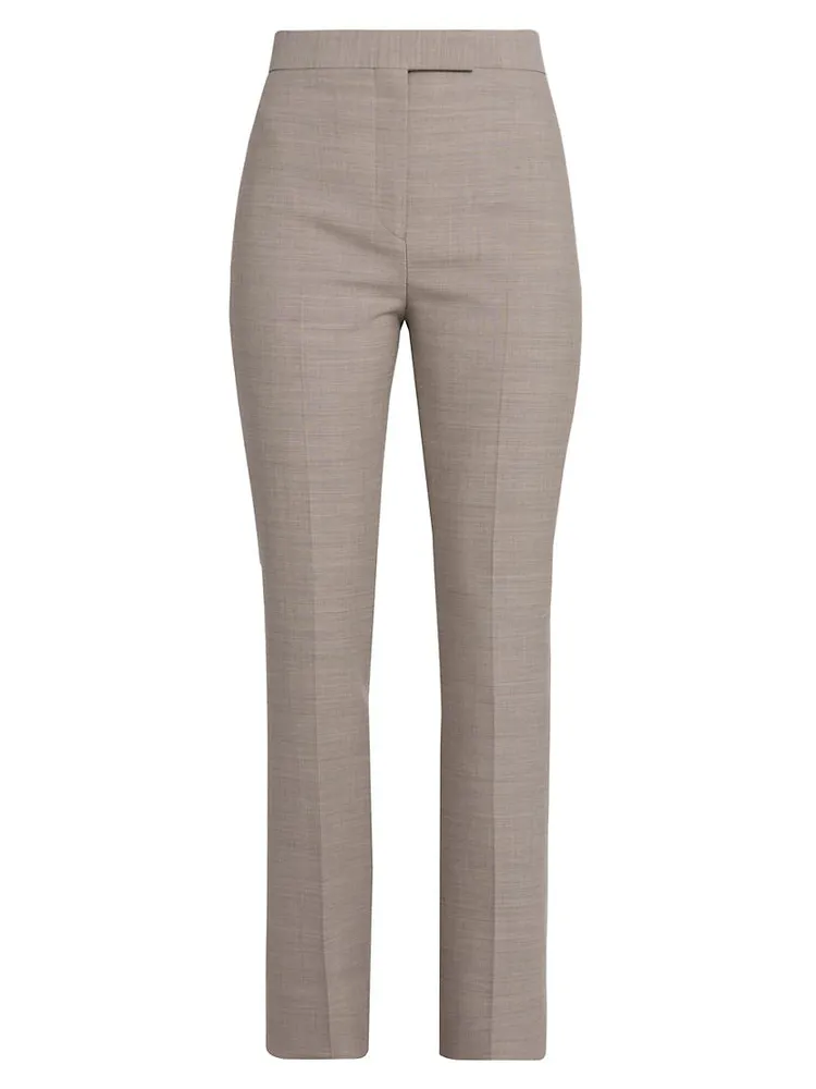 Wool Straight-Leg Trousers