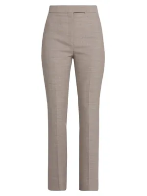 Wool Straight-Leg Trousers