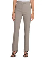 Wool Straight-Leg Trousers