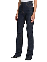 High-Rise Straight-Leg Jeans