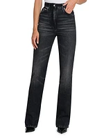 High-Rise Straight-Leg Jeans