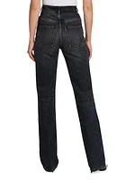 High-Rise Straight-Leg Jeans