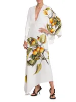 Persimmon Asymemtric Maxi Dress