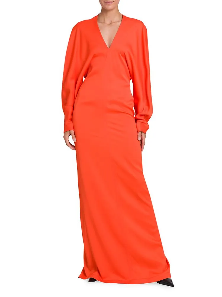 Long-Sleeve Maxi Dress