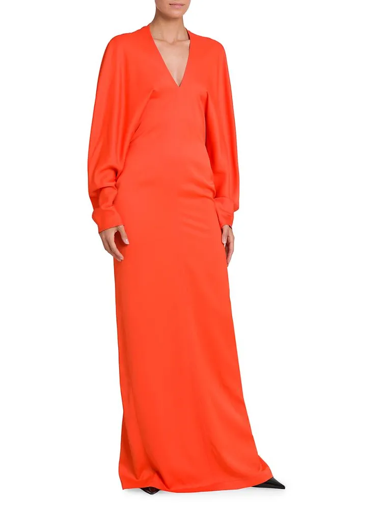 Long-Sleeve Maxi Dress