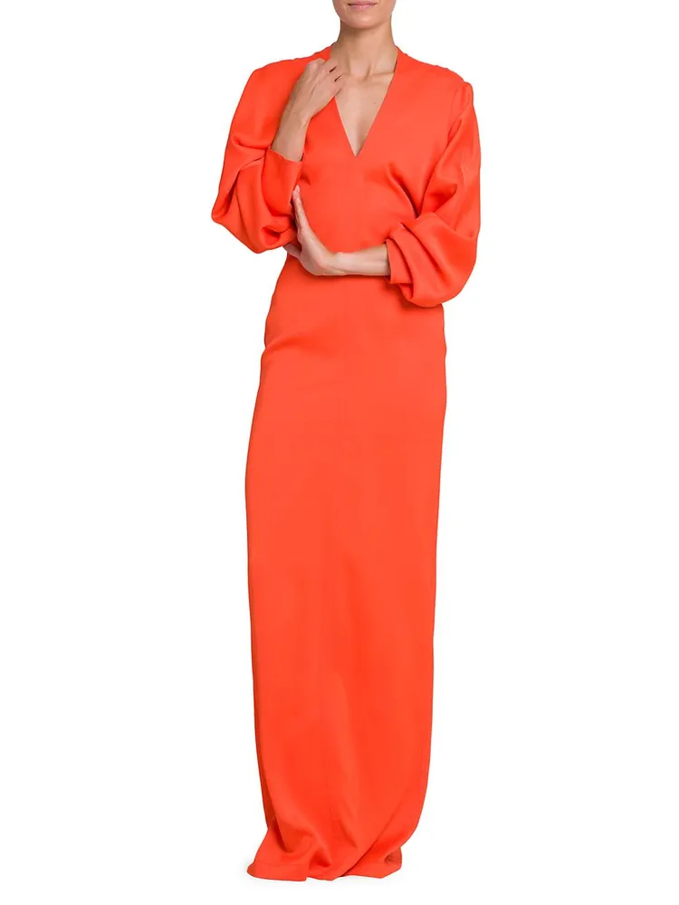 Long-Sleeve Maxi Dress