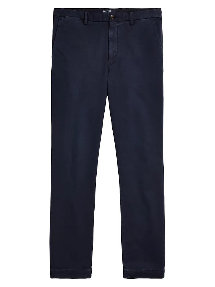 Stretch Flat-Front Pants