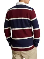 Rugby Striped Long-Sleeve Polo