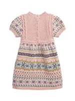 Baby Girl's Fair Isle Wool-Blend Dress