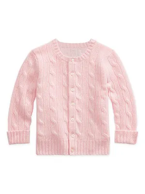 Baby's Cable-Knit Cashmere Cardigan