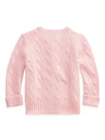Baby's Cable-Knit Cashmere Cardigan
