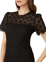 Darcy Floral Lace Midi-Dress