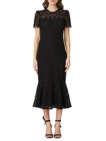 Darcy Floral Lace Midi-Dress