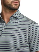 Striped Stretch Jersey Slim-Fit Polo Shirt