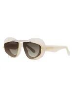 Double Frame 47MM Geometric Sunglasses