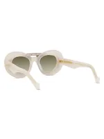 Double Frame 47MM Geometric Sunglasses