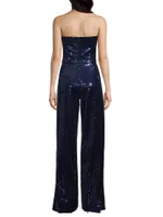 Lena Strapless Sequin Jumpsuit