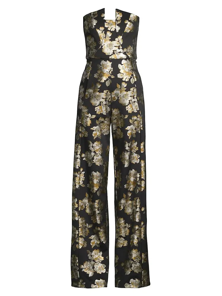 Lena Floral Strapless Jumpsuit