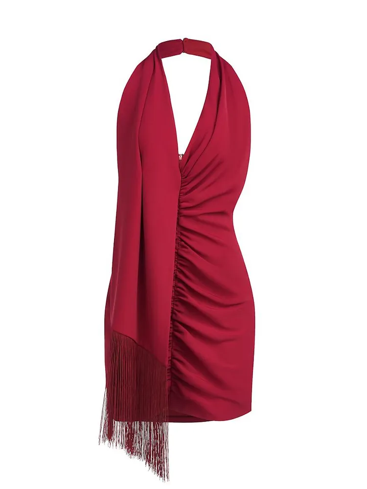 Pamela Halter Scarf Minidress