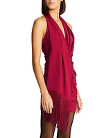 Pamela Halter Scarf Minidress