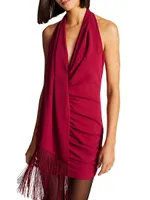 Pamela Halter Scarf Minidress