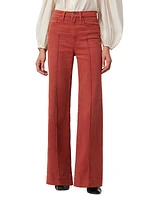 The Mia Pintuck High-Rise Wide-Leg Jeans