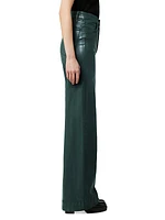 The Mia High-Rise Coated Wide-Leg Jeans