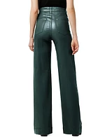 The Mia High-Rise Coated Wide-Leg Jeans