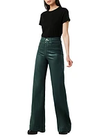 The Mia High-Rise Coated Wide-Leg Jeans