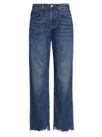 90's Pinch-Waist Straight-Leg Jeans