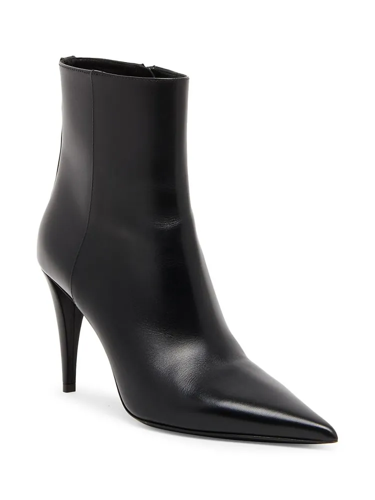 Rockstud Calfskin Ankle Boots