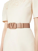 Vlogo Signature Reversible Shiny Calfskin Belt 40 MM