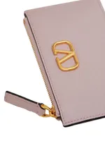 Vlogo Signature Grainy Calfskin Cardholder