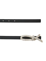 Strass Knot Leather Belt