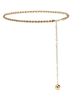 Donna Goldtone Chain Belt