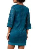 Jenica Embroidered Dot Dress