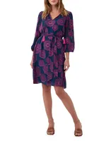 Tribeca Floral Silk-Blend Minidress