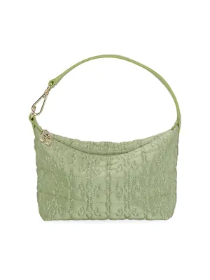 Butterfly Quilted Shoulder Bag