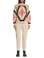 Von Geometric Wool-Blend Sweater