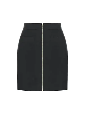 Kelly Wool-Blend Mini Skirt