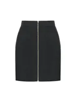 Kelly Wool-Blend Mini Skirt