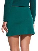 Kelly Wool-Blend Mini Skirt