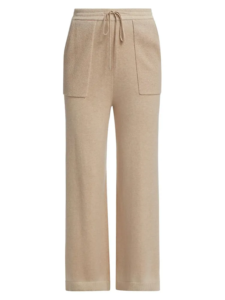 Cotton-Cashmere Drawstring Pants