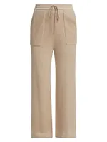 Cotton-Cashmere Drawstring Pants