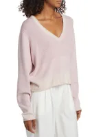 Cotton-Cashmere V-Neck Sweater