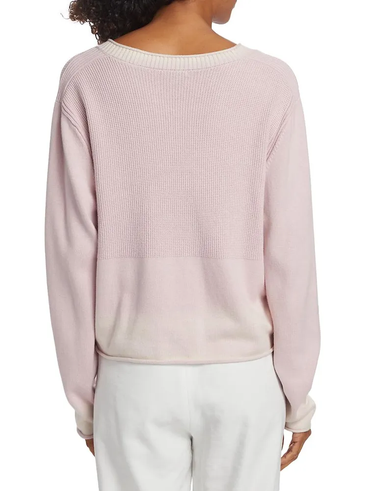 Cotton-Cashmere V-Neck Sweater